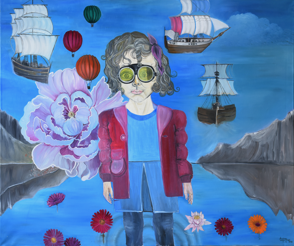 I look at the world through a ghostly fog of flickering lights